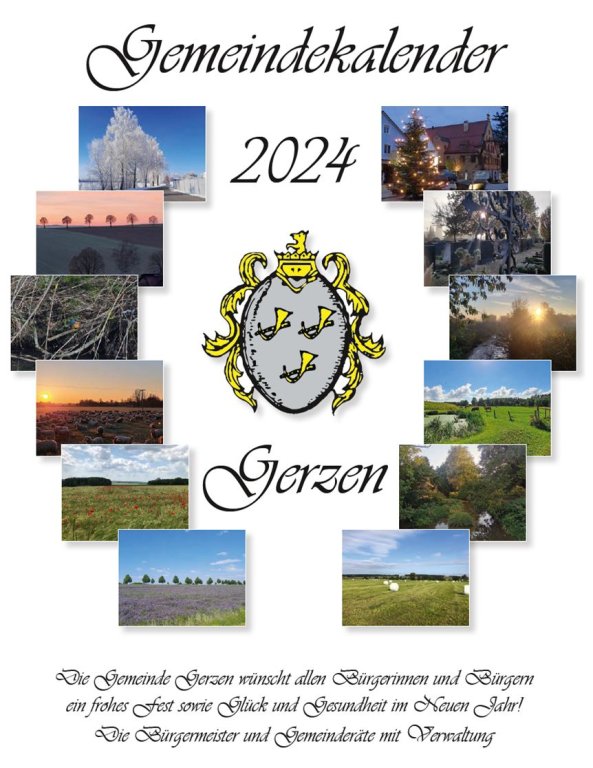 Gemeindekalender Gerzen 2024