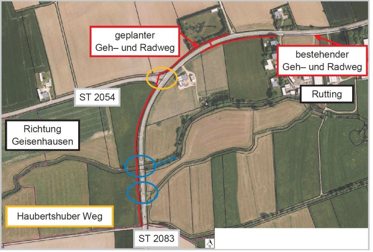Geh- und Radweg Rutting-Lichtenhaag Geh- und Radweg Rutting-Lichtenhaag