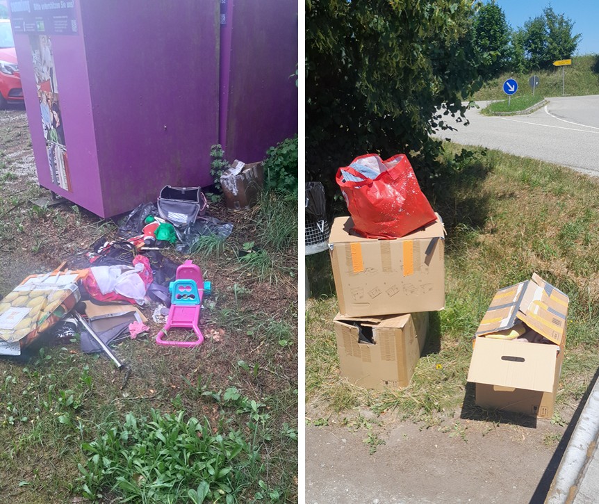 illegale Müllablagerungen